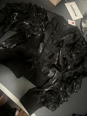 WANT Les Essentiels Black Shiny mesh Jacket